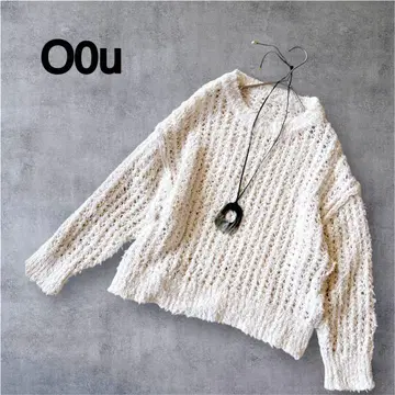 [ 고품질 ] O0u 오제로유 크라프트 니트 메쉬 풀오버 니트 F