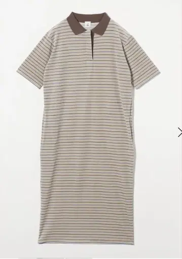 새상품급! 6ROKU 벨로아 보더 원피스 holiday, 론 헤르만