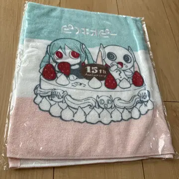 피노키오피 15주년 기념 일러스트 자수 페이스 타월