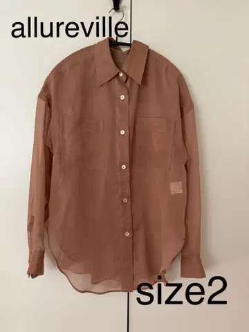 [ 시착만 한 상품 ] allureville 시어 셔츠 size 2