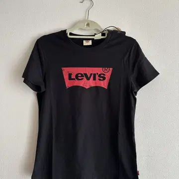 리바이스 블랙 반팔 티셔츠 M