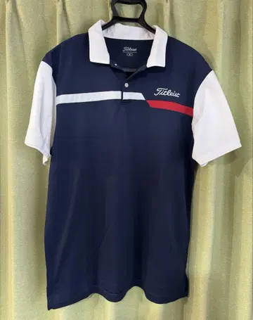 Titleist 피케 셔츠 3L 네이비/화이트/레드