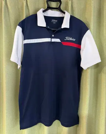 Titleist 피케 셔츠 3L 네이비/화이트/레드