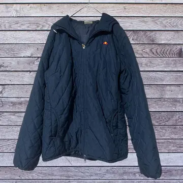 ellesse 네이비 퀼팅 다운 자켓