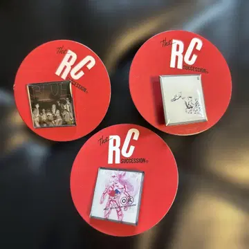RC SUCCESSION 핀 배지 블루 싱글맨 OK 3개 세트