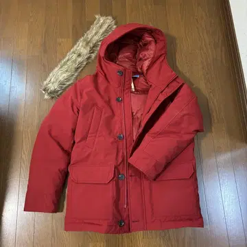 유니클로 다운 자켓 퍼 후드 사이즈 L 클리닝 완료
