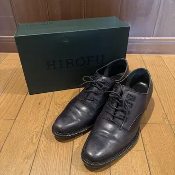 HIROFU 레이스업 슈즈 천연 가죽