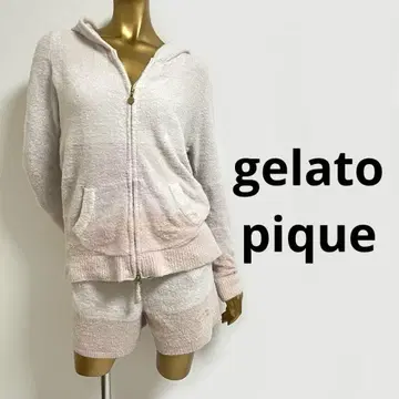 [ 4397 ] gelato pique 그라데 셋업 복슬복슬 핑크