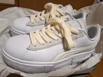 PUMA 푸마 스니커즈 통굽 화이트 24cm