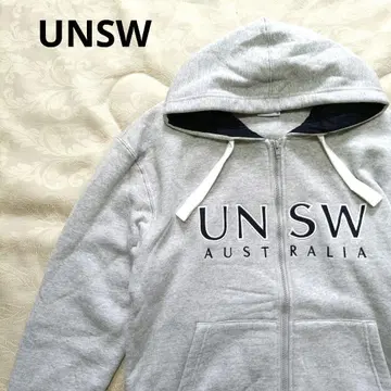 새상품급 UNSW 그레이 풀 집업 후드티