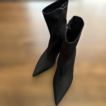 블랙 하이힐 부츠 38 사이즈