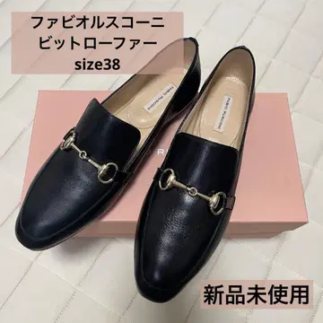 FABIO RUSCONI 블랙 비트 로퍼 S-5072 38