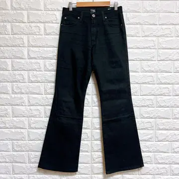 썸씽 30 x 33 플레어 블랙 데님 일본제 스트레치