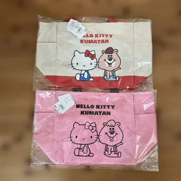 헬로키티 곰 토트백 2색 세트