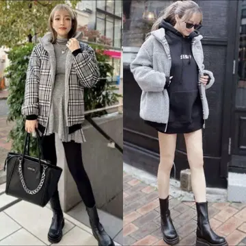 미러나인 골프웨어 리버서블 보아 블루종