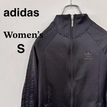 아디다스 오리지널 트랙 자켓 여성용 S 블랙 자수 로고