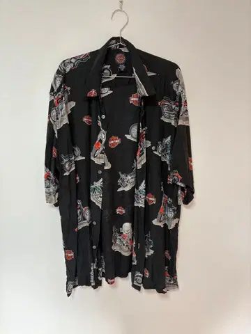 할리데이비슨 실크 셔츠 2XL