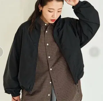 FREAK'S STORE 나일론 블루종 블랙 미사용에 가까움
