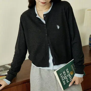 U.S. POLO ASSN. PUBLUX 페이크 레이어드 가디건