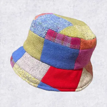 Hanna Hats 한나햇 울 100% 패치워크 버킷햇