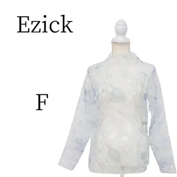새상품급 Ezick 에지크 파랑 긴팔 셔츠 블라우스 FREE SIZE