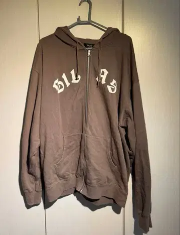 00s SILAS 사이러스 페이드 맨투맨 지퍼 후디 XL 브라운