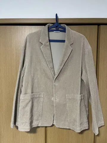베이지 코듀로이 테일러드 자켓