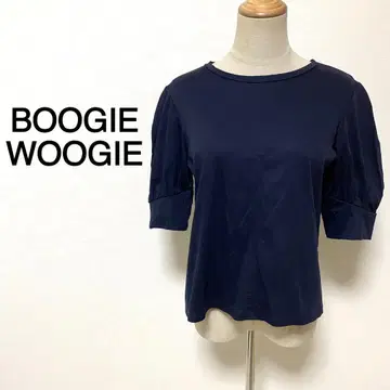 BOOGIE WOOGIE 네이비 컬러 반팔 티셔츠