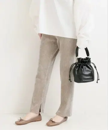 IENA 코듀로이 저리 팬츠
