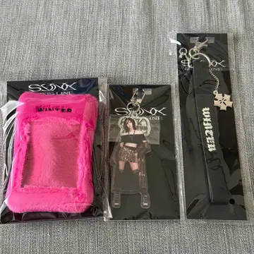 aespa 윈터 응원봉 포토 카드 홀더 아크릴 키링