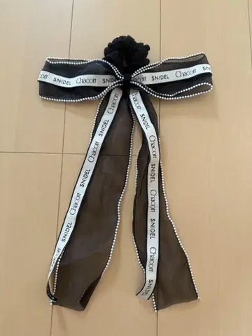 snidel x Chacott 콜라보 리본 스크런치