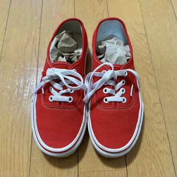 VANS 레드 스니커즈