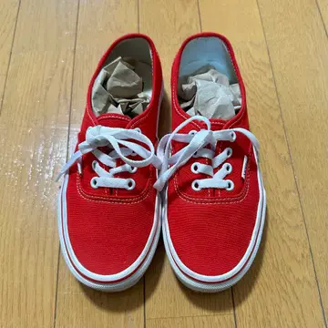 VANS 레드 스니커즈