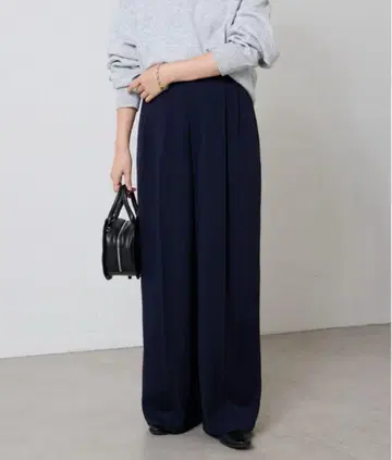 콜라주 개럴개런트 하이웨스트 턱 팬츠 네이비 팬츠