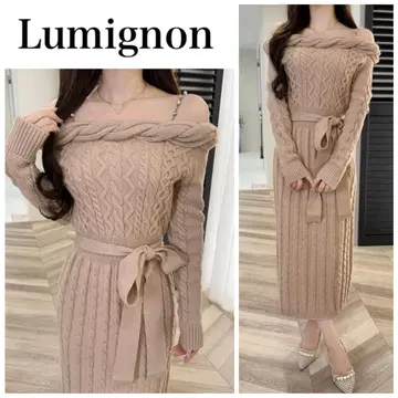 Lumignon kirakira 스트랩 케이블 롱 원피스