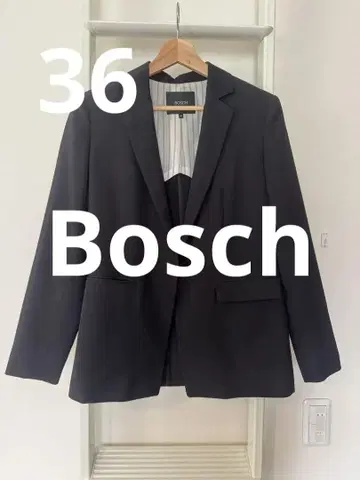 보쉬 테일러드 자켓 블랙 백 오픈 36 S