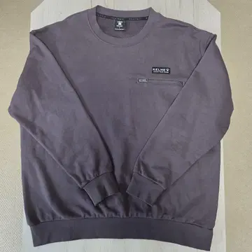 미사용 KELME 케르메 다크 그레이 S 지퍼 포켓 맨투맨