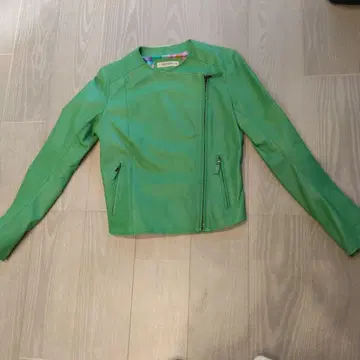 ETRO Italy 예쁜 색감 그린 램스킨 자켓 size42/M