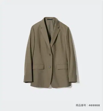 UNIQLO 테일러드 자켓 릴랙스 핏 올리브