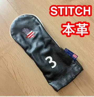 STITCH 스티치 천연 가죽 3W용 골프헤드커버 FW