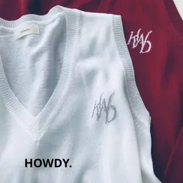 HOWDY. 로고 베스트 (white F)
