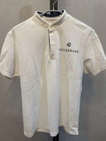 TAYLORMADE 화이트 반팔 피케 셔츠