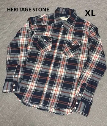 HERITAGE STONE 헤리티지 스톤 체크 무늬 플란넬 셔츠