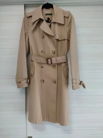 랄프 로렌 베이지 트렌치코트 S