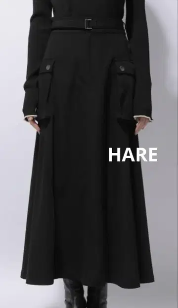 HARE 카고 플레어 스커트