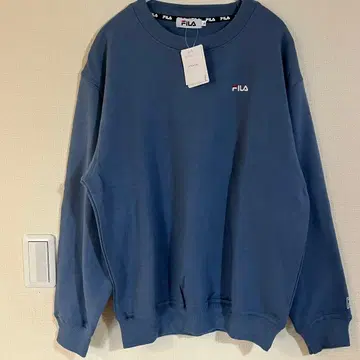 미사용품 FILA [ L ] 블루 그레이 속기모 트레이닝복