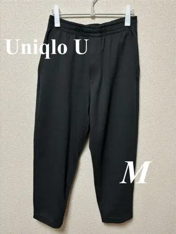 [ Uniqlo U ] 레어 에어리즘 코튼 스웨트 팬츠 M 다크 그레이