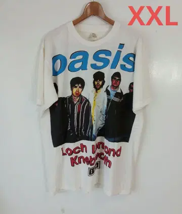 오아시스 oasis 1996 빅 프린트 밴드 T셔츠(XXL)m05