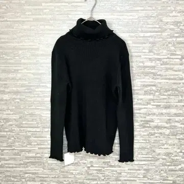루에므 터틀넥 리브 니트 블랙 긴팔 F 사이즈 택 포함 새상품