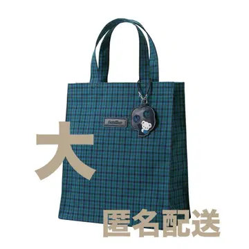 familiar 파미리아 토트백 파랑 깅엄 체크 체크
